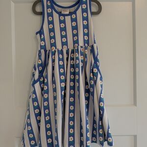 Hanna Andersson Blue and White Floral Kids Dress